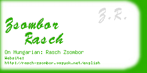 zsombor rasch business card